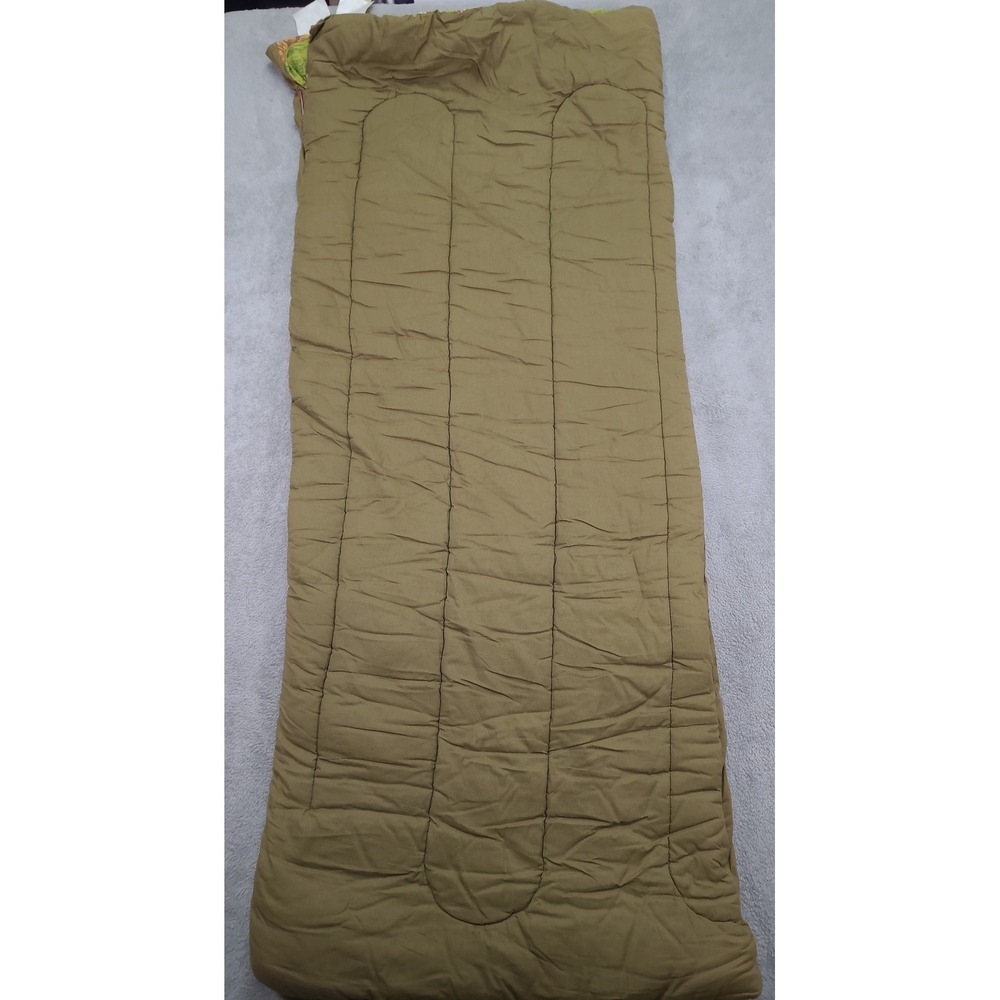 Vintage Kmart Sleeping Bag Hunting Dog Mallard Duck Print Flannel Made in USA